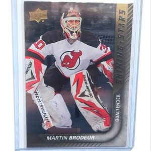 Martin Brodeur Shining Stars 2015-16 Insert Hockey Card #SS-44 New Jersey Devils